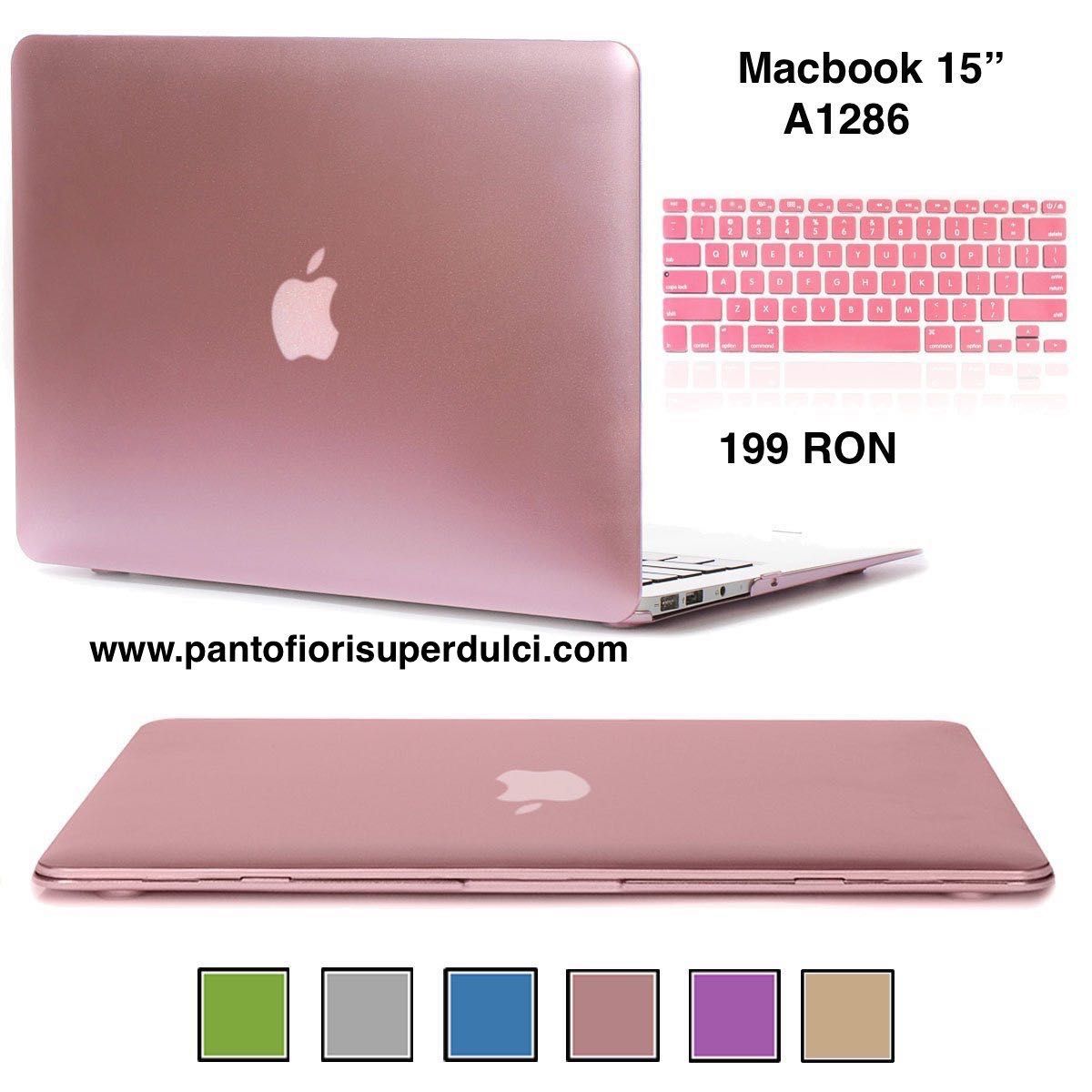 Geanta Protectie pentru Macbook Pro 15" A1286 roz