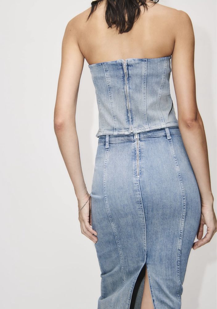 Fusta din denim Zara, noua cu eticheta !