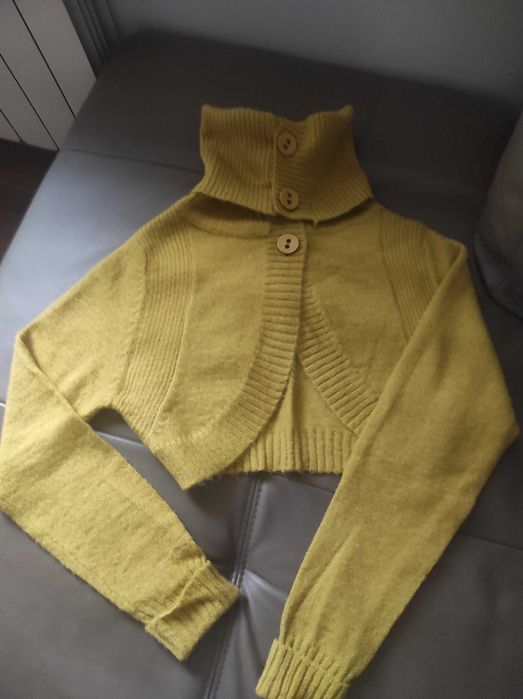Болеро-ръкави в цвят горчица