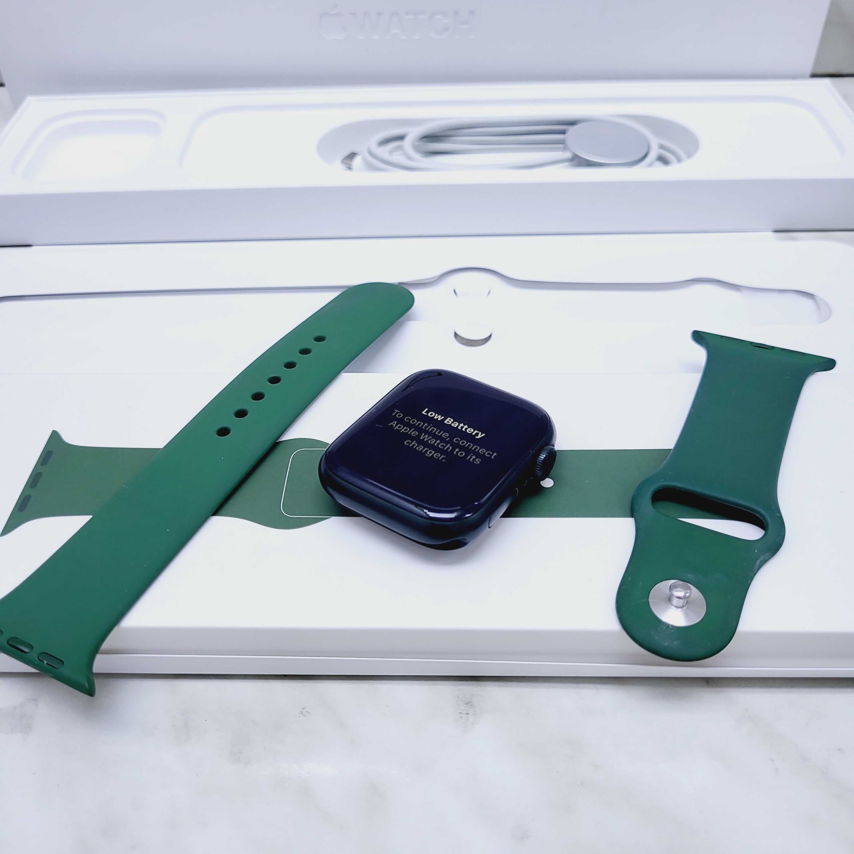 Apple Watch Seria 7, GPS, Verde, 45mm, ZEUS Amanet Militari 25301