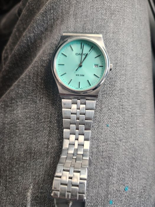 Casio часовник tiffany blue