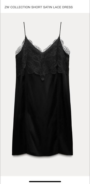 Сатенена дамска рокля ZARA