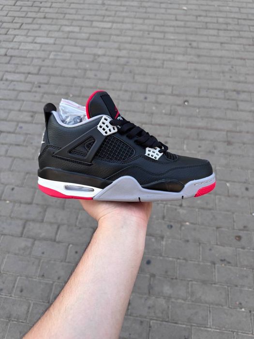 Air Jordan 4 Белый черный