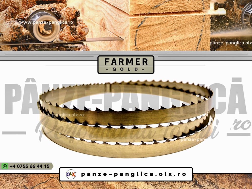 FARMER GOLD 4700x40, Panze panglica banzic, Premium German Steel, lemn