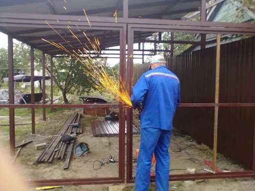 Сварка навесов, лестниц, каркасов для виноградников, сварщик выезд