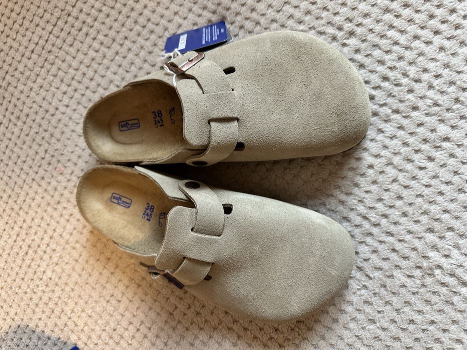 Birkenstock Boston 38 - noi , cu eticheta - piele intoarsa - ORIGINAL