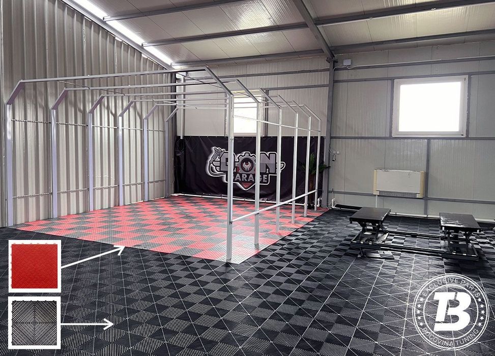 Pardoseala Modulara pentru Garaj Service Detailing