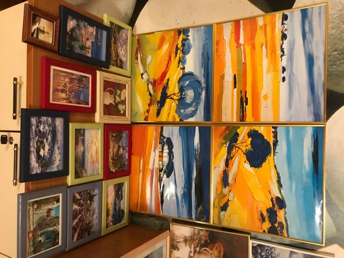 Tablouri -  lot 20 bucati, diverse marimi si culori