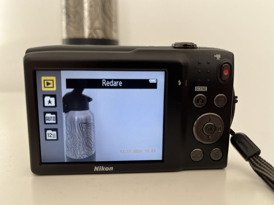 Nikon CoolPix S3300, camera foto digitala vintage, time stamp, ca nou