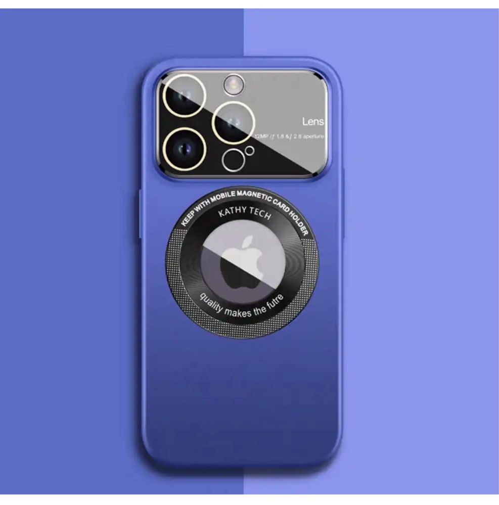 Husa Magsafe Silicon Spate Plexi Glass Iphone 13/14/15 PRO MAX PLUS