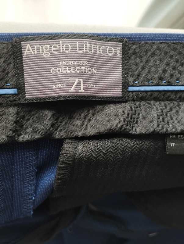 Pantaloni bleumarin de costum Angelo Litrico