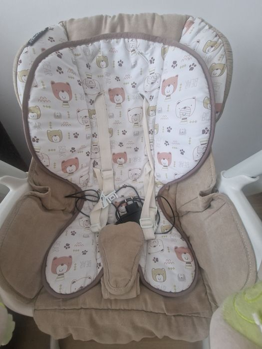2 in 1 leagan si scaun de masa pentru bebelusi