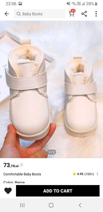 Ghete îmblănite pentru fetițe