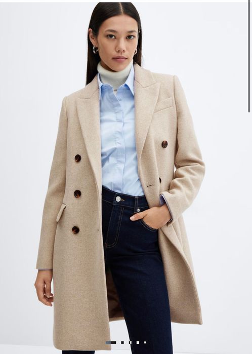 Вълнено палто-MANGO