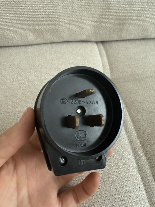 Вилка папа для электрической плиты