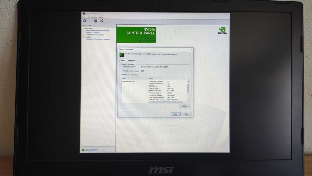 MSI GP63 Leopard 8RE FHD i7-8750H 4.1GHz Nvidia 6GB DDR5 CARCASA RUPTA