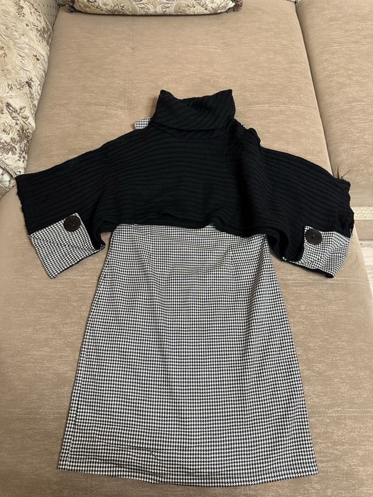 Платье сарафан с пончо