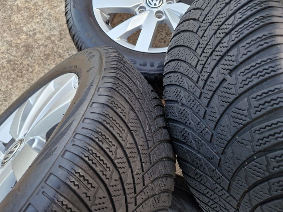 Jante 5x112 Vw Passat B8 anvelope iarna 215 60 16 Firestone 2021