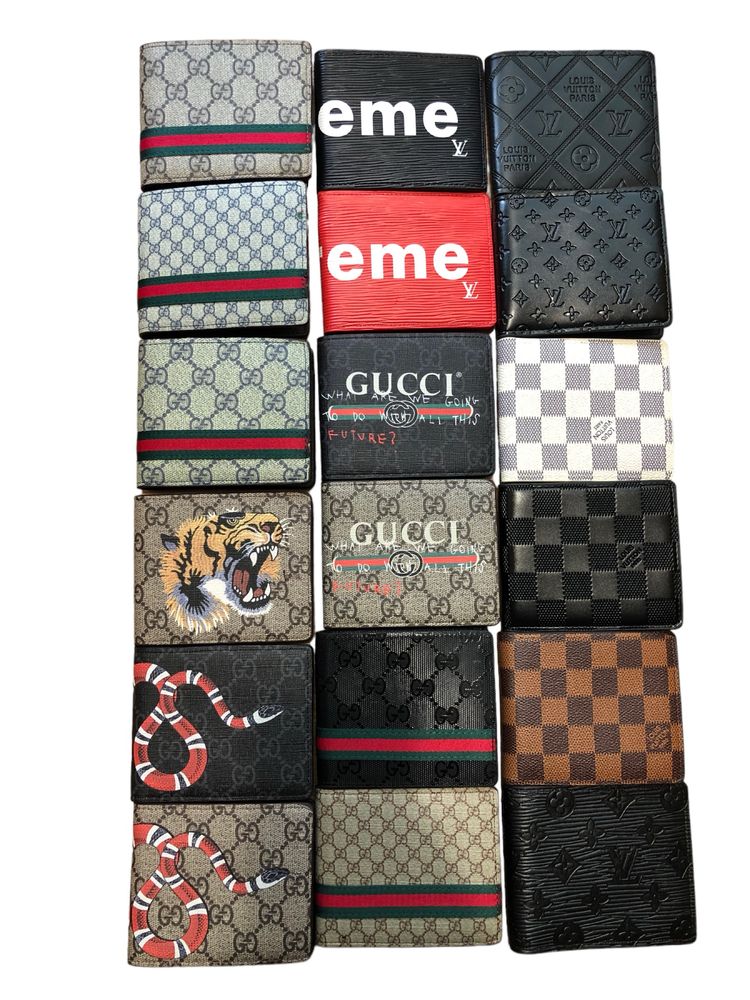 Портмонета от еко кожа Gucci , LV , Burberry