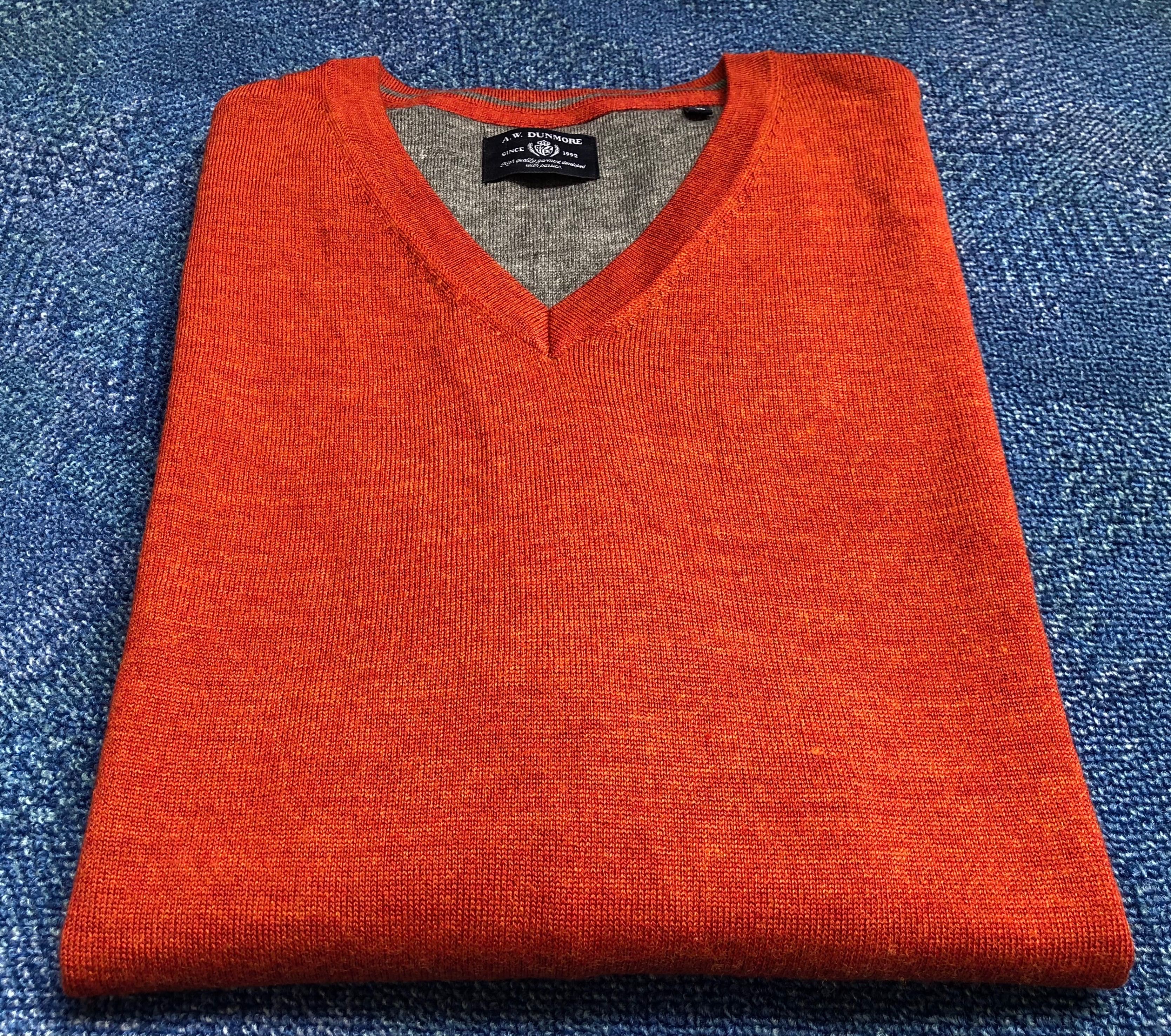 80% вълна A.W. Dunmore Wool Pullover мъжки пуловери - М