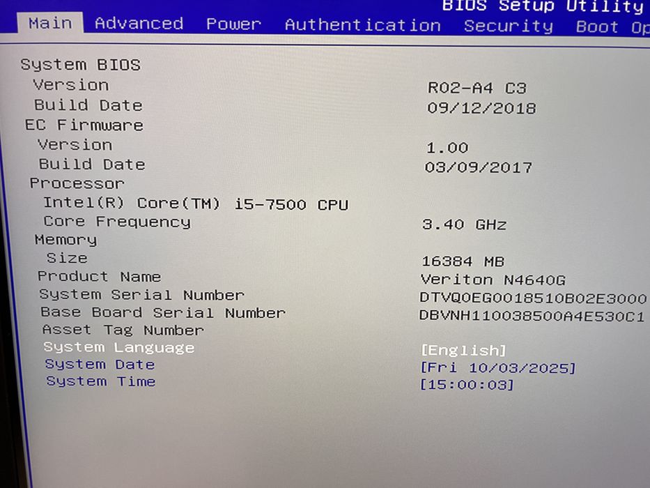 Acer Veriton i5-7500