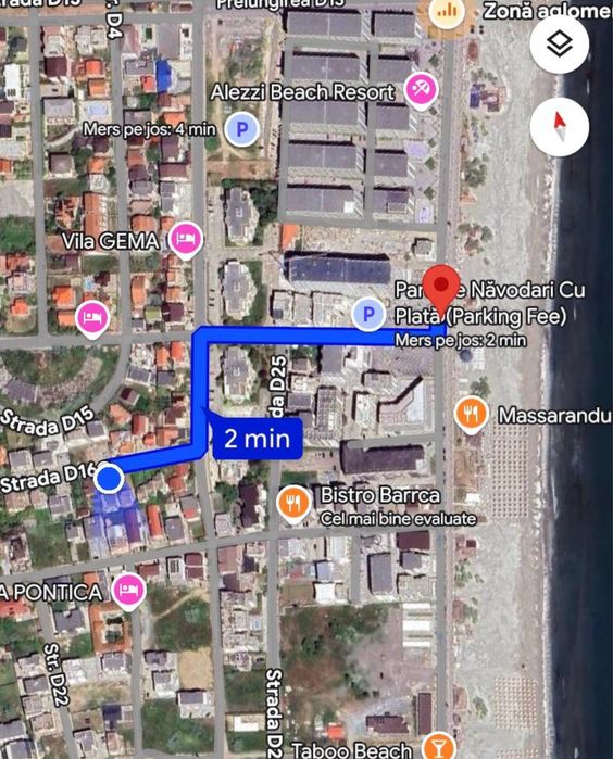 Vând studio zona Alezzi| 3 minute până la plajă