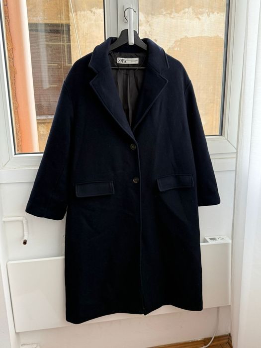 Palton Zara bleumarin