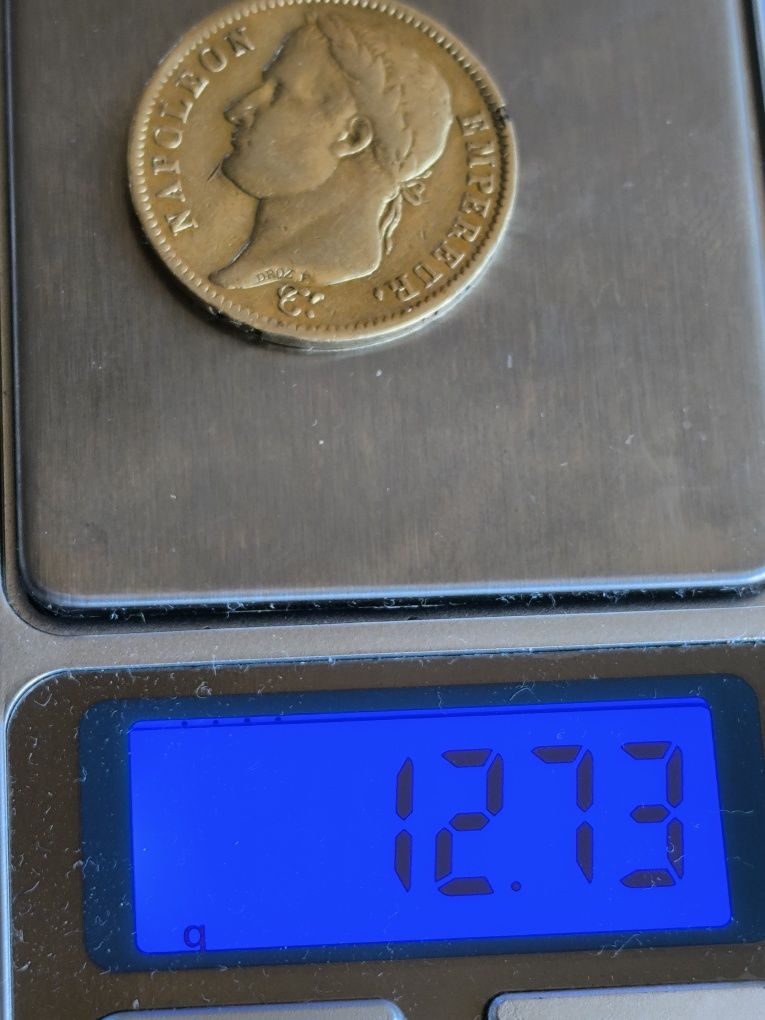 40 франка 1811 год, Наполеон I , злато, тегло 12.90 гр, проба 900/1000