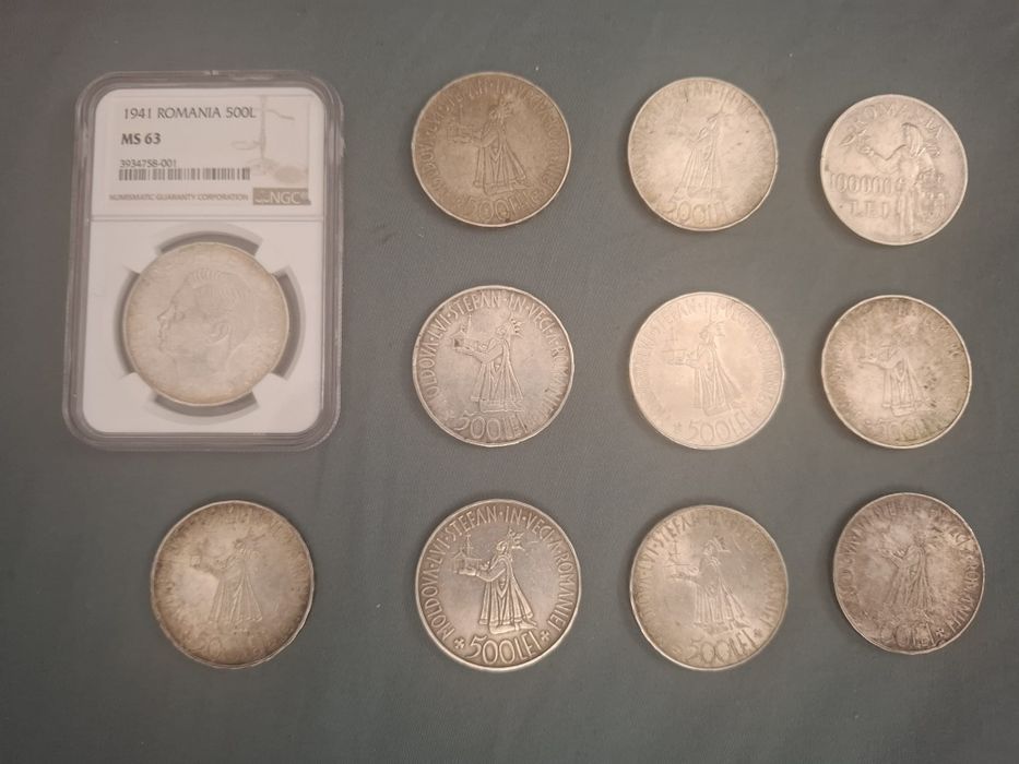 Monede argint Romania