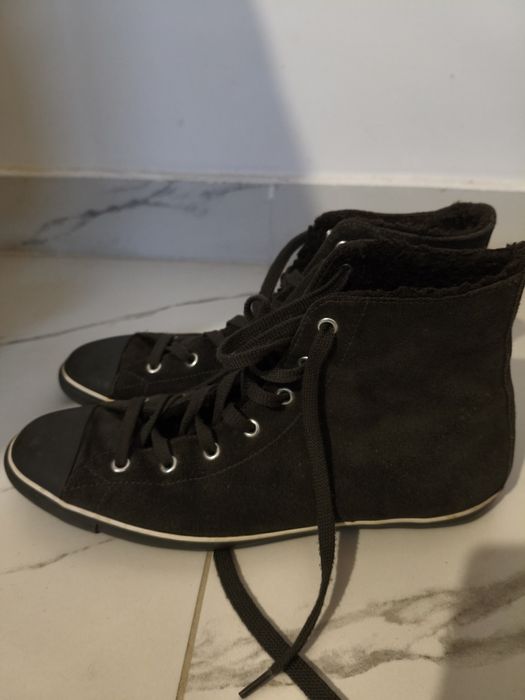 Converse ghete îmblănite,piele întoarsă, 41