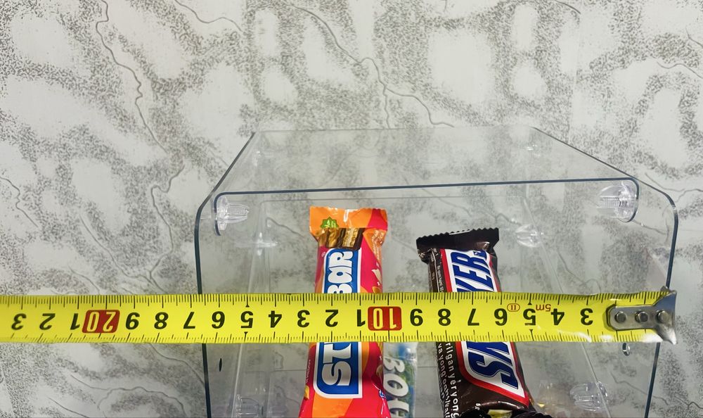 mini vitrina orgsteklo