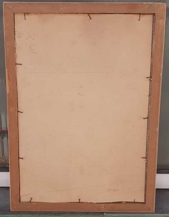 Pictura veche - potret fata - semnat R. Schweitzer Cumpana