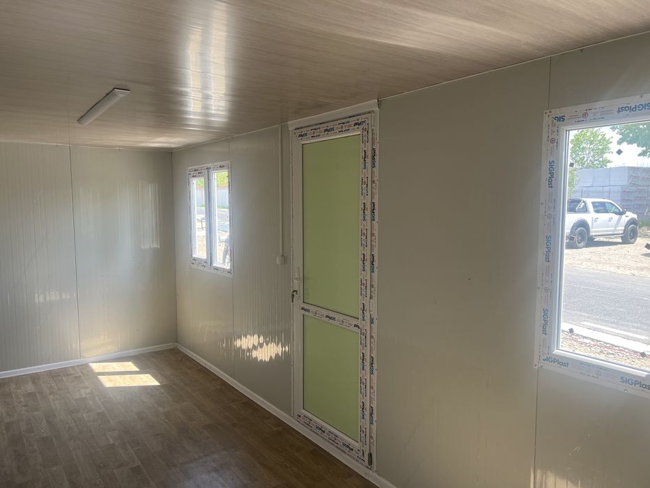 Container birou Ansamblu Containere birou santier de locuit vestiar