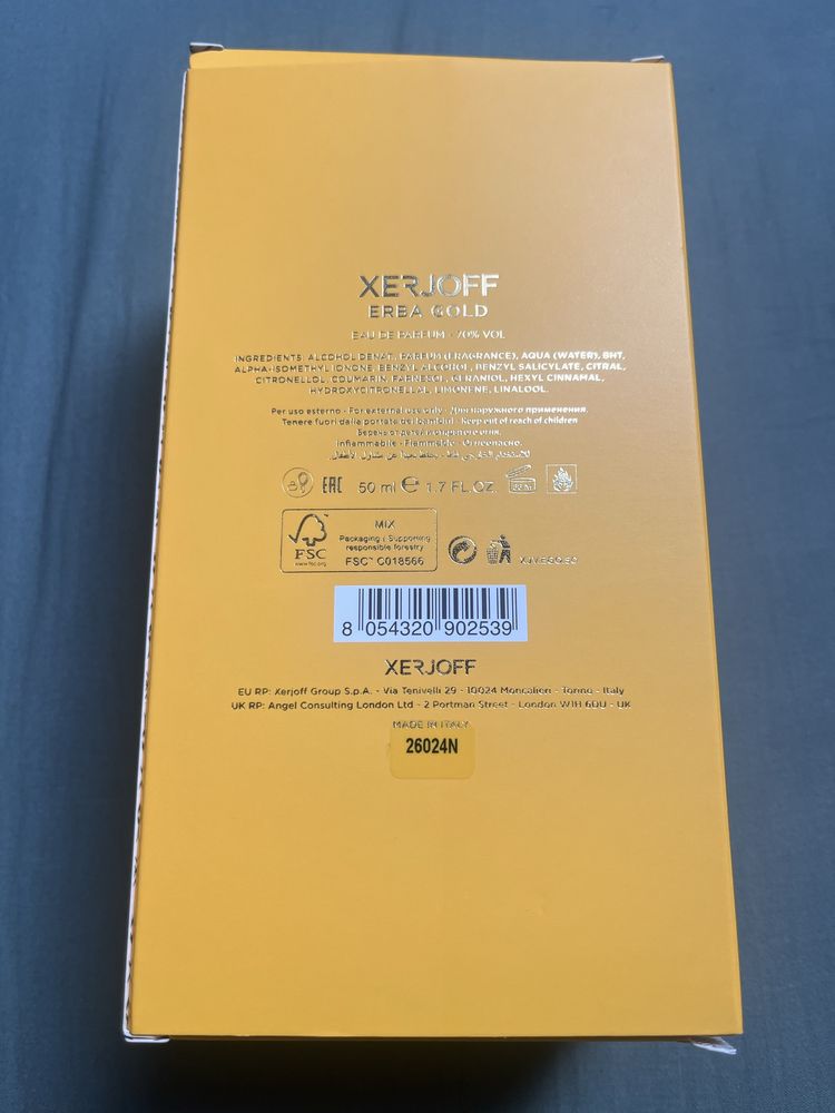 Xerjoff Erba Gold si azzaro elixir