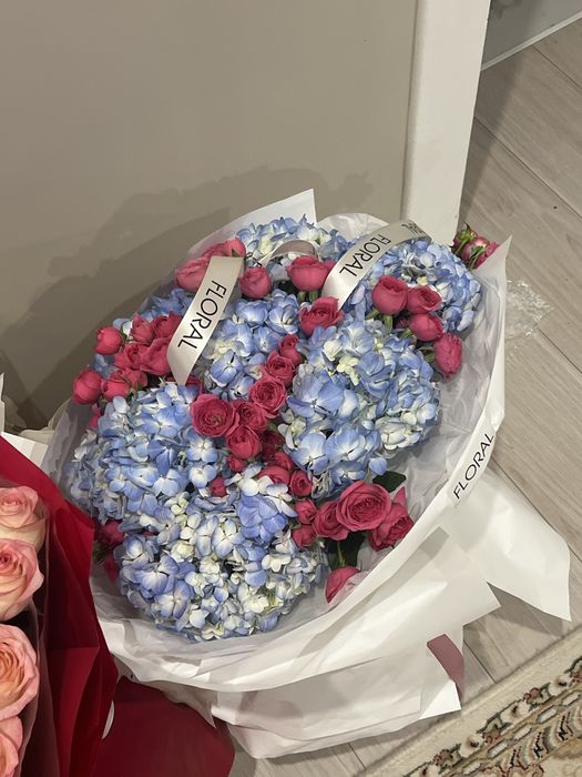 Букет гортензии новые