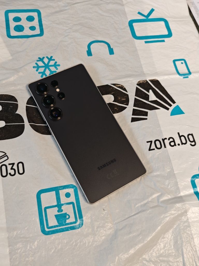 КАТО НОВ 512GB Samsung S25 Ultra Зора Гаранция 2027г Titanium Black