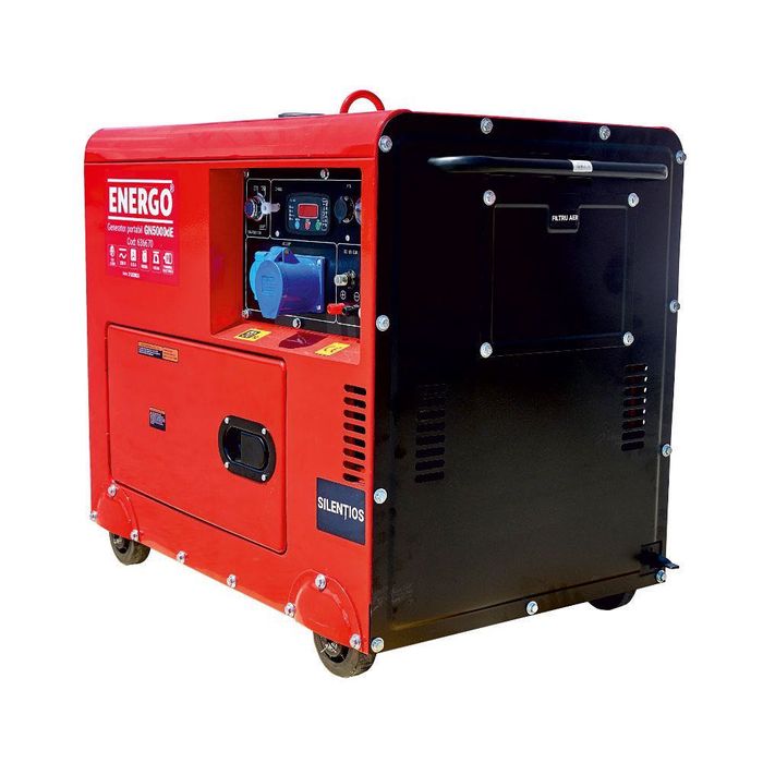 Generator portabil GN5000dE carcasat cu roti Pmax 5.0kW/230V