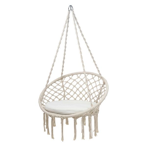 Висяща Въжена Люлка „Макраме“ +възглавница– Стил и Удобство с Товароно