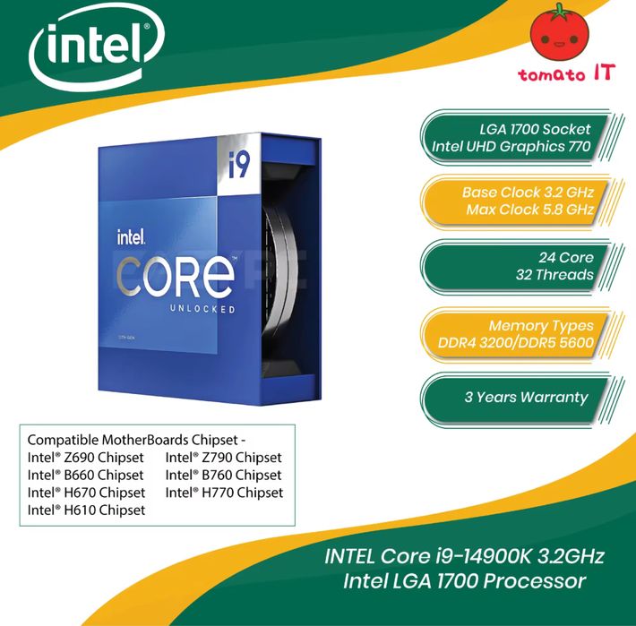 Intel I9 14900K 3.2Ghz