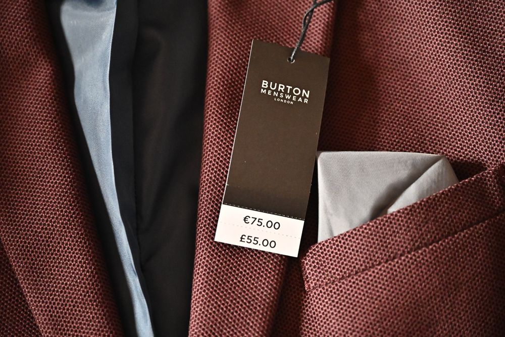 Sacou Burton Menswear London 56 bordeaux nou