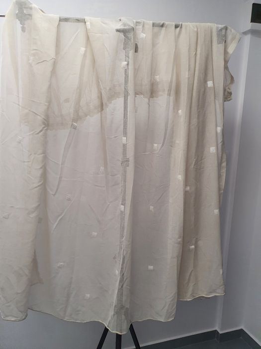 Перде от изкуствен лен, ушито, 170х210 см