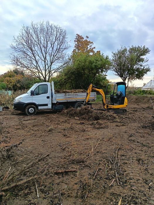 închiriez mini excavator Petru spații înguste