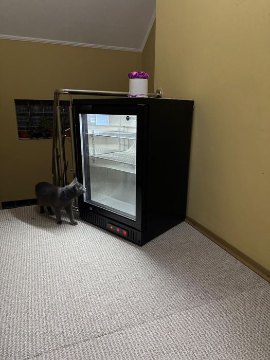 Vitrina frigorifica minibar negru produs nou