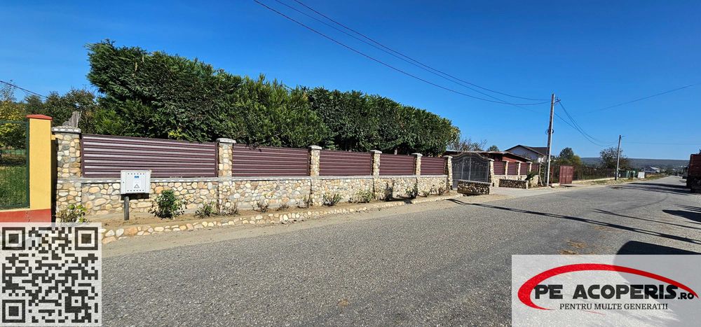 Poarta gard din otel tip jaluze - dublu vopsit, montaj, livrare rapida