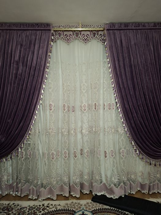 Oynaga elita  parda  sotiladi karnizi bilan srochni