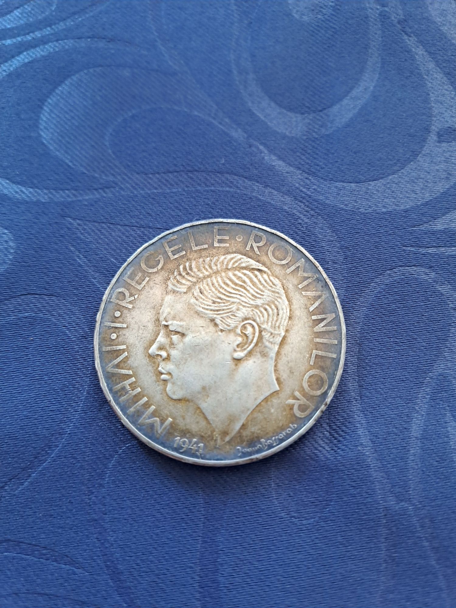 Moneda 500Lei argint 1941 Mihai 1 Regele Romanilor