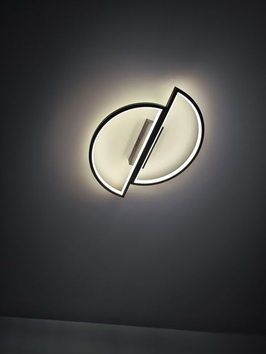 Lustra LED Diones cu Telecomanda, 64W, Metalic, 3000K/4000K/6000K, Neg