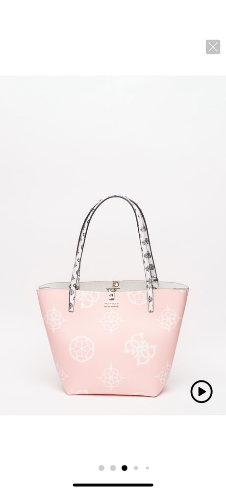 Розова чанта guess