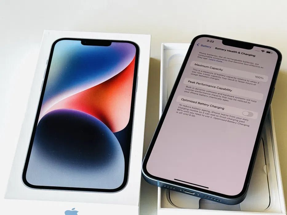 НОВ! Iphone 14 128GB Blue 128GB Гаранция 1 година