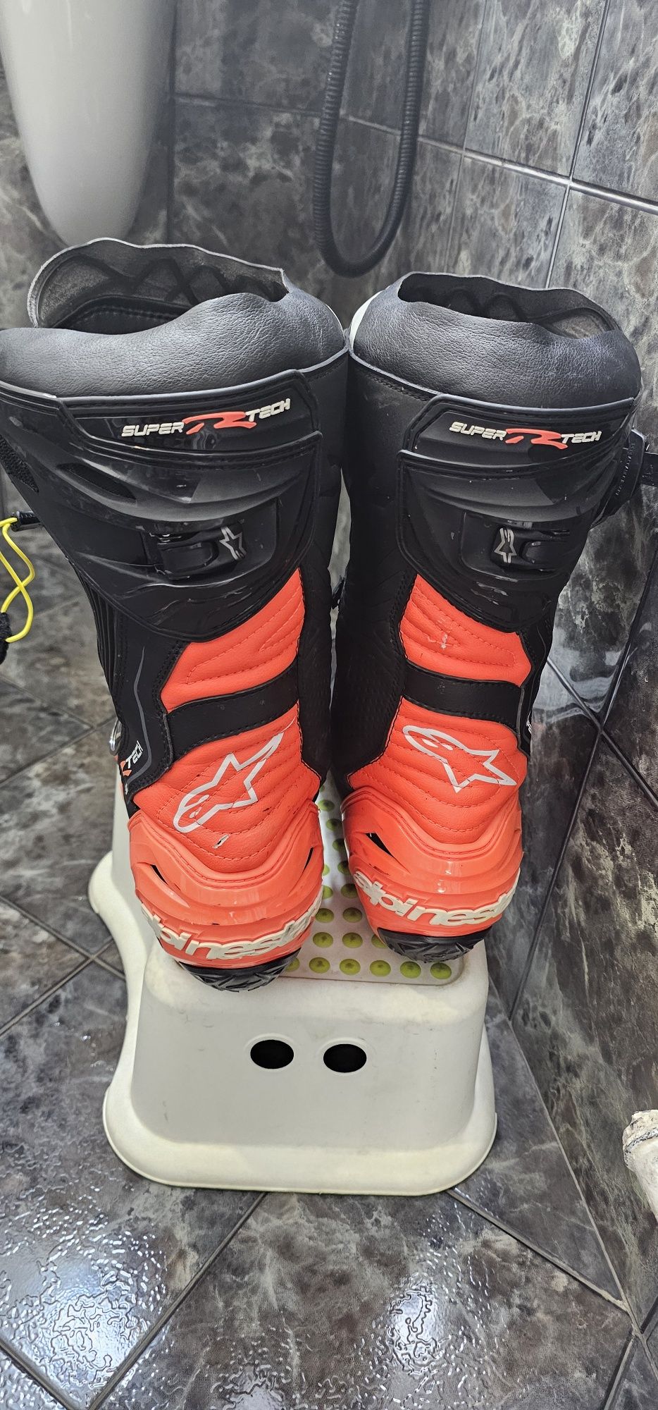 Мото ботуши Alpinestars Supertech R Black/Red/White/Gray